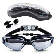 HD Waterproof Anti-Fog Swimming Goggles with Cap
