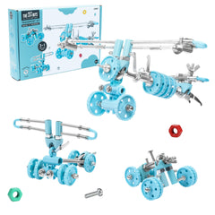 The Off Bits Build Your Own Airplane Model Kits AirBit Transport Stem Toys for Boys and Girls 8-12 Aircraft Planes Educational Stem Building Toys Construction Toys Steam Gift for Kids