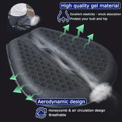 Gel Motorcycle Seat Cushion with Honeycomb Structure