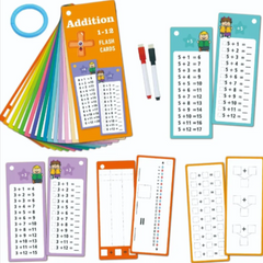 Reusable Math Learning Cards â€“ 15-Piece Set